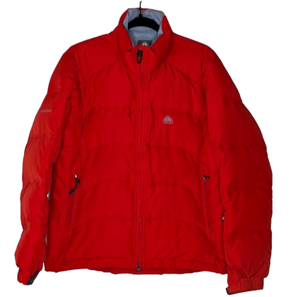 Nike down puffer jacket, youth size M (8-10), red color, in good condition